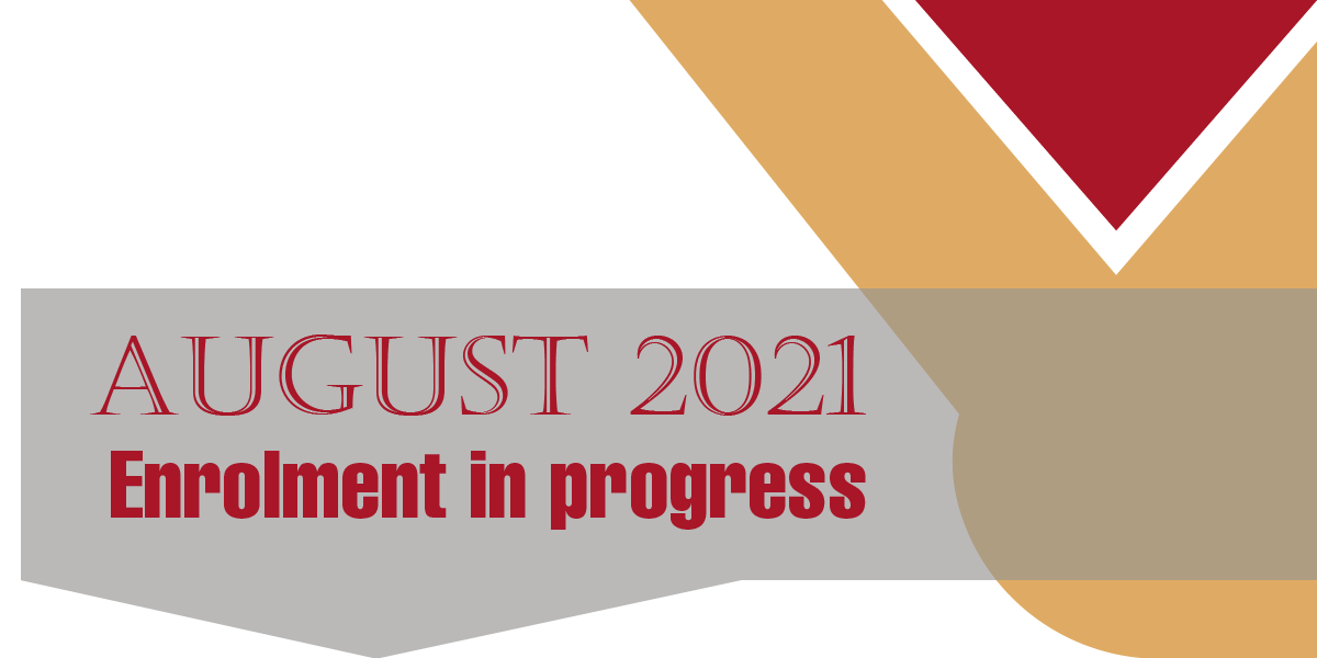 August 2021 Undergraduate Admissions<br><br>