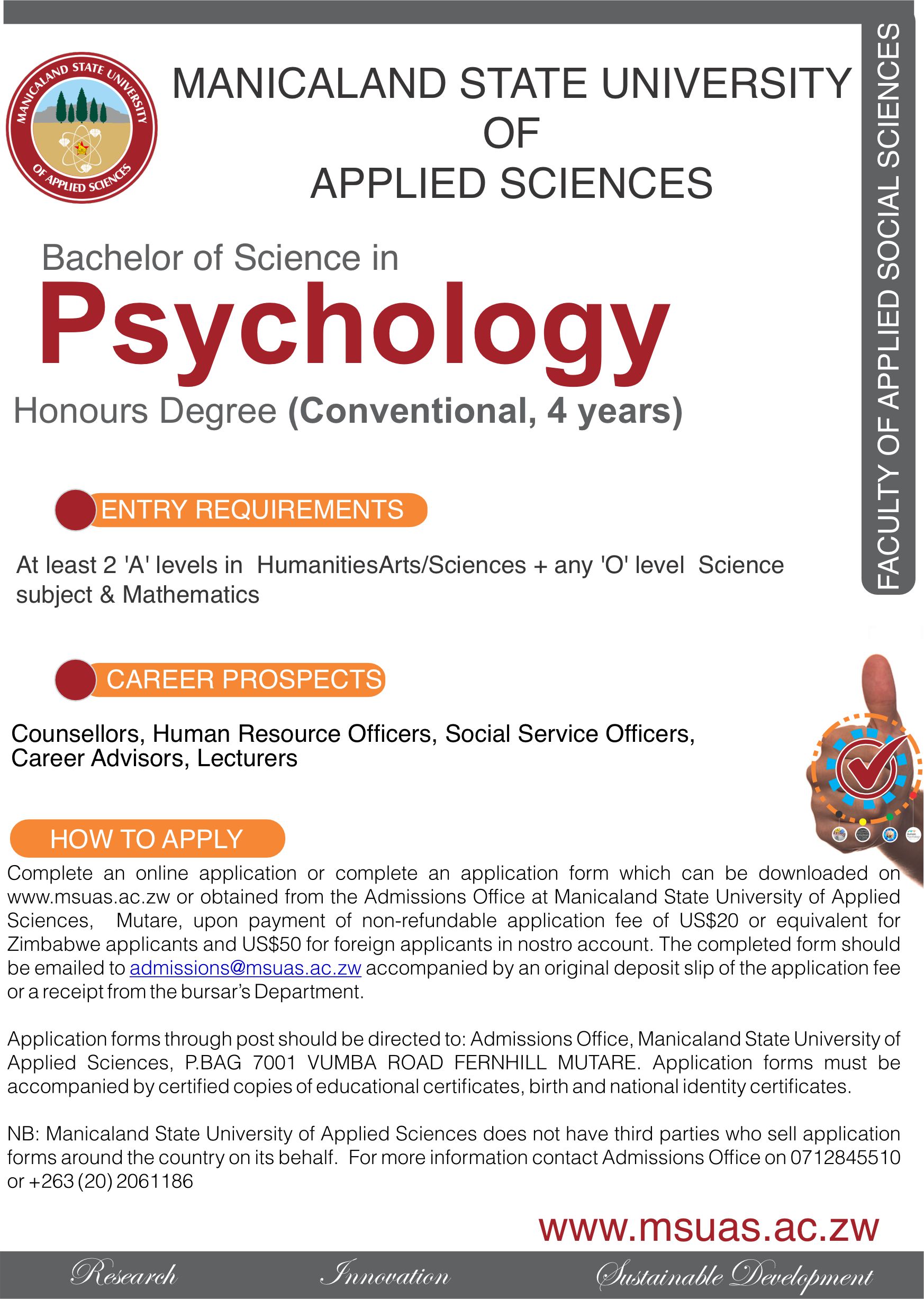 You are currently viewing Bachelor of Science in Psychology Honours Degree